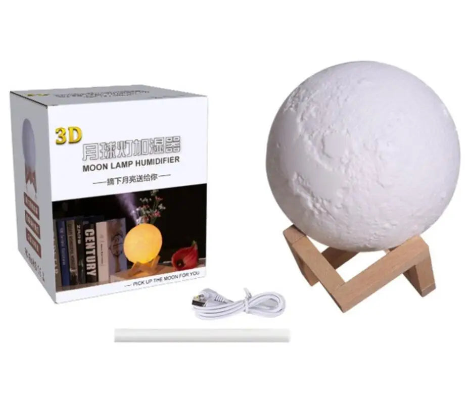 Air Humidifier Purifier Moon Lamp