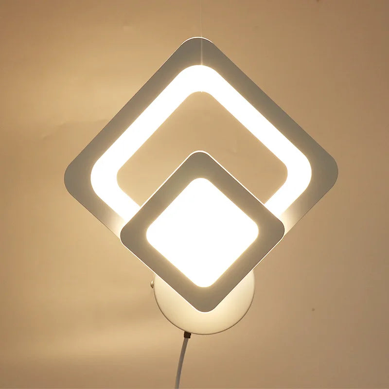 LED Wall Lamp For Bedroom Bedside Living Room Aisle Corridor Stairs Modern Indoor Sconce Home Decorative Light Fixture