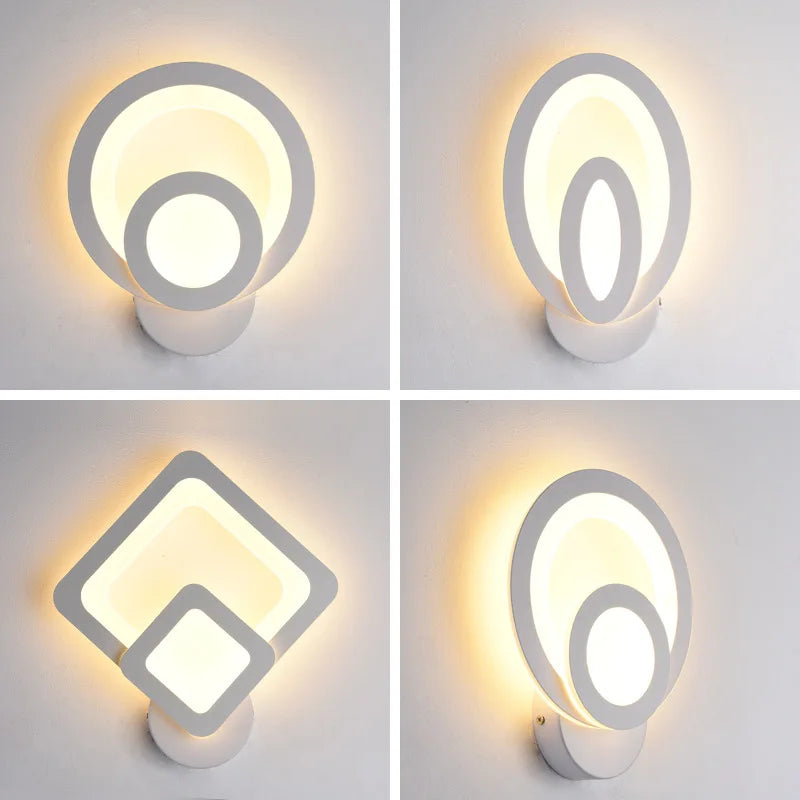 LED Wall Lamp For Bedroom Bedside Living Room Aisle Corridor Stairs Modern Indoor Sconce Home Decorative Light Fixture