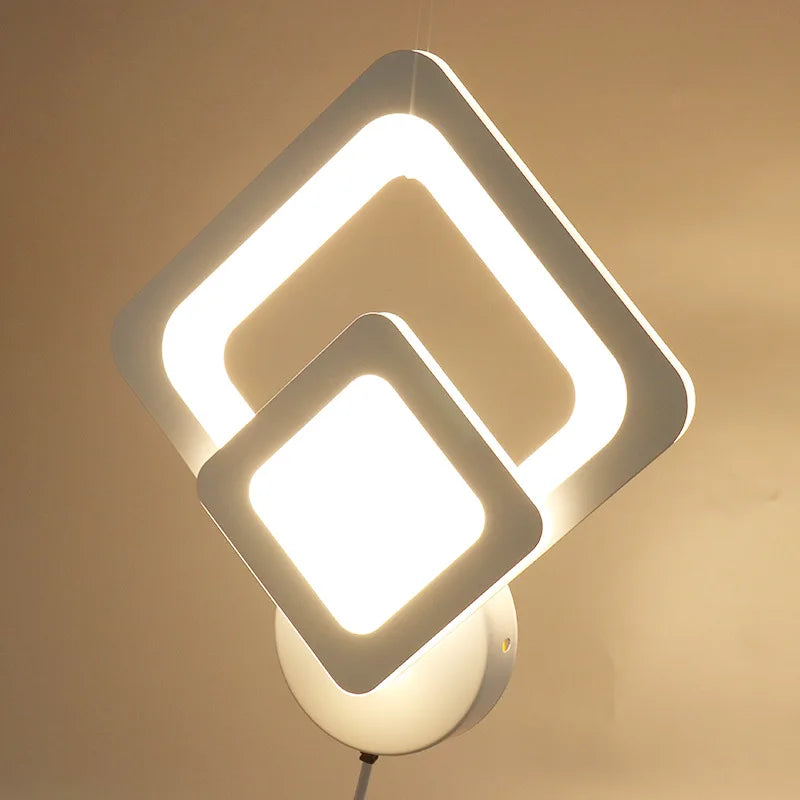 LED Wall Lamp For Bedroom Bedside Living Room Aisle Corridor Stairs Modern Indoor Sconce Home Decorative Light Fixture