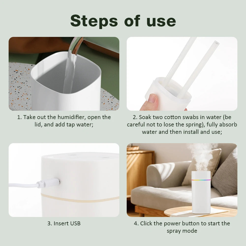 Air Humidifier Double Spray