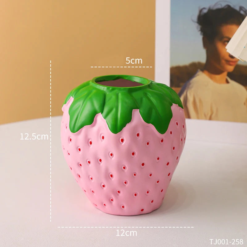 Creative Strawberry-Shaped Vase