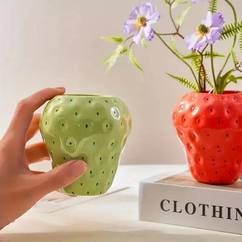 Creative Strawberry-Shaped Vase
