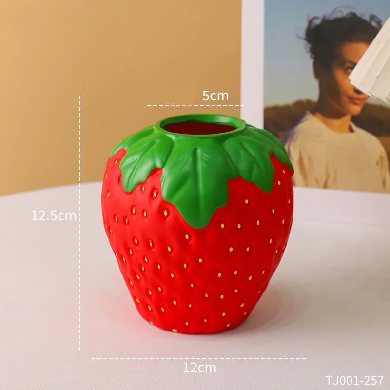 Creative Strawberry-Shaped Vase