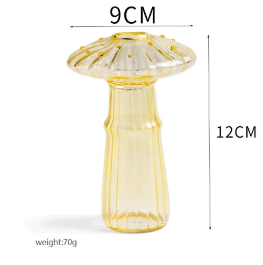 Mushroom Glass Flower Vase
