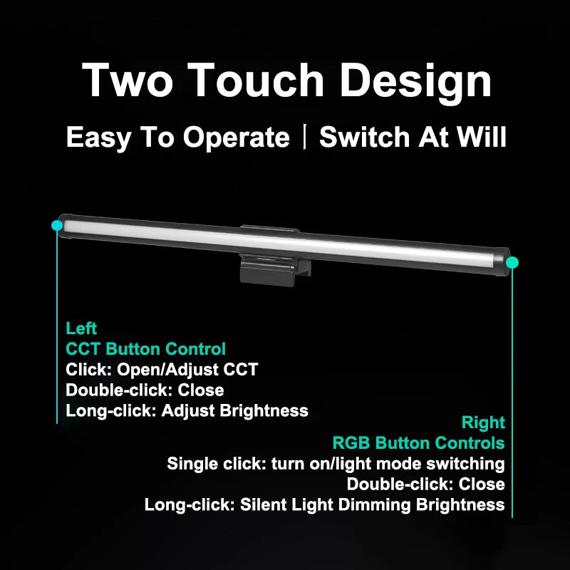 RGB Light LED Monitor Light Bar Computer Screen Hanging Lights Atmosphere Table Lamp Reading Night Lights Gaming Dimming Lights