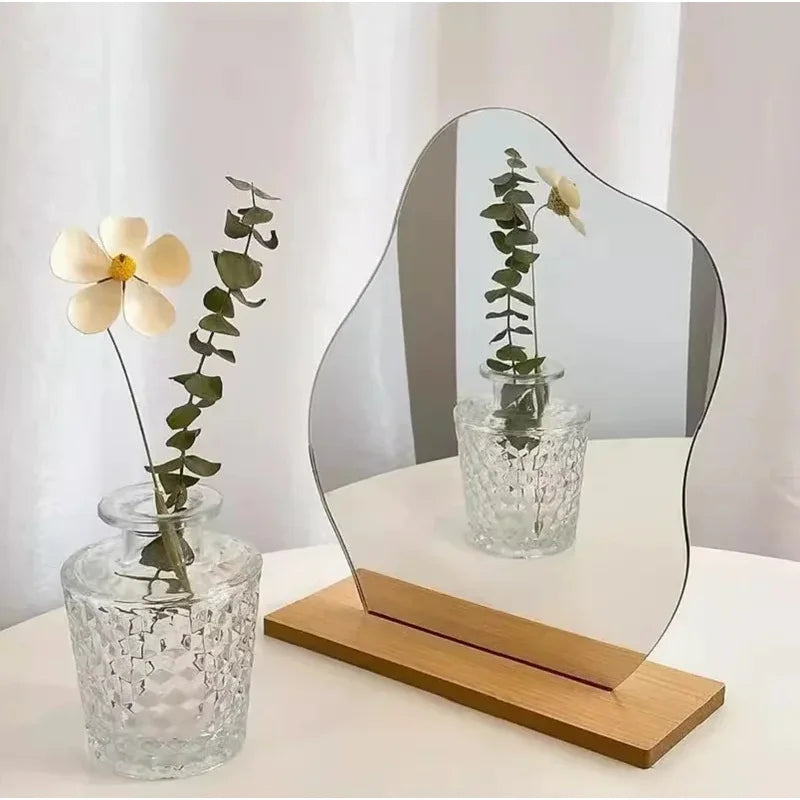 Mirror, Acrylic Wooden Base