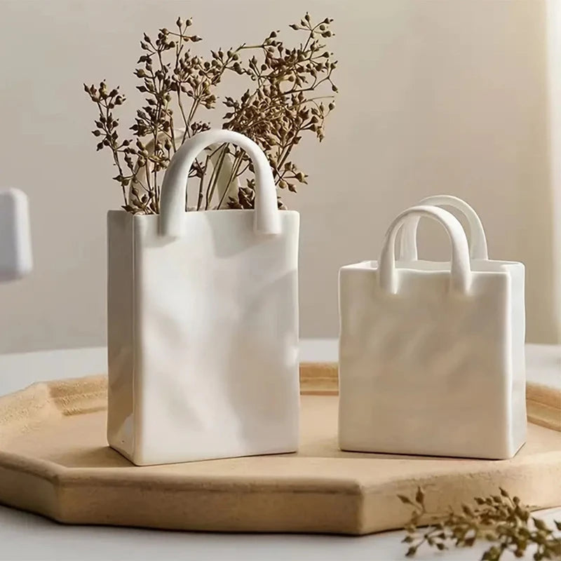 Handbag Shape Vase Flower