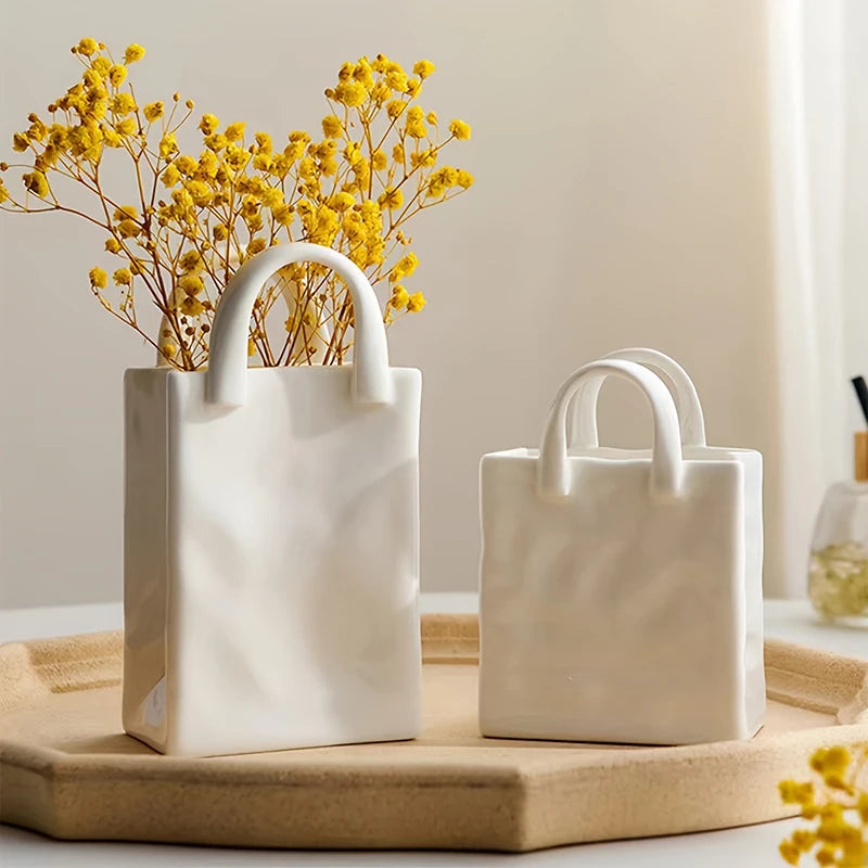 Handbag Shape Vase Flower