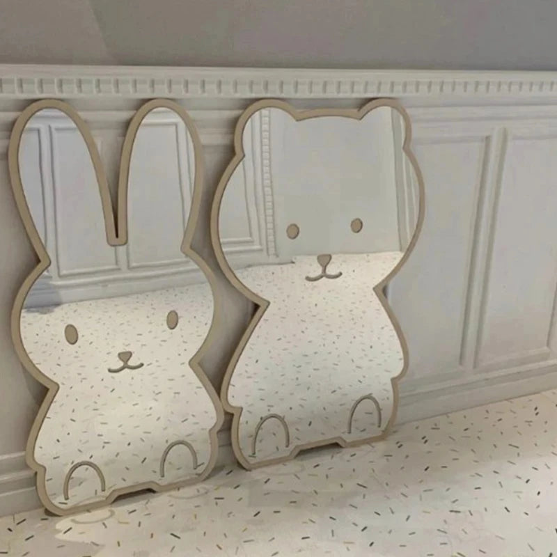 Bear Rabbit Shaped Mirror