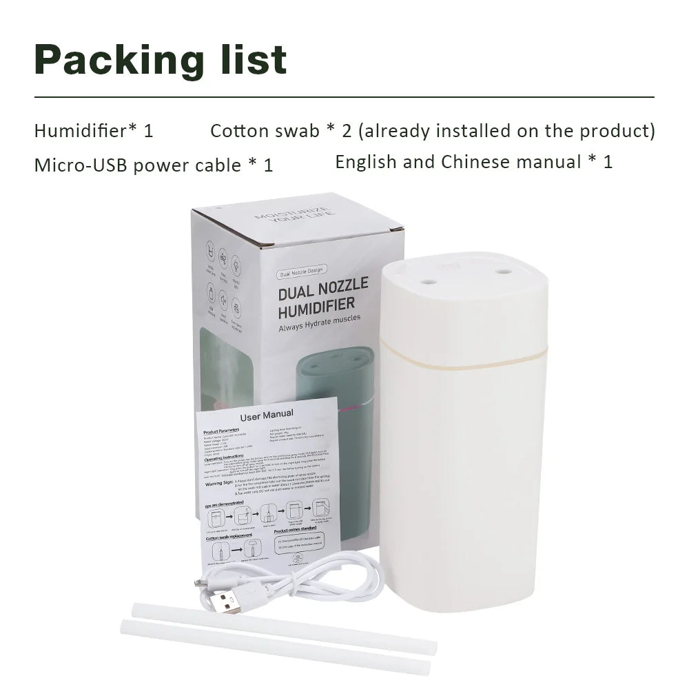 Air Humidifier Double Spray