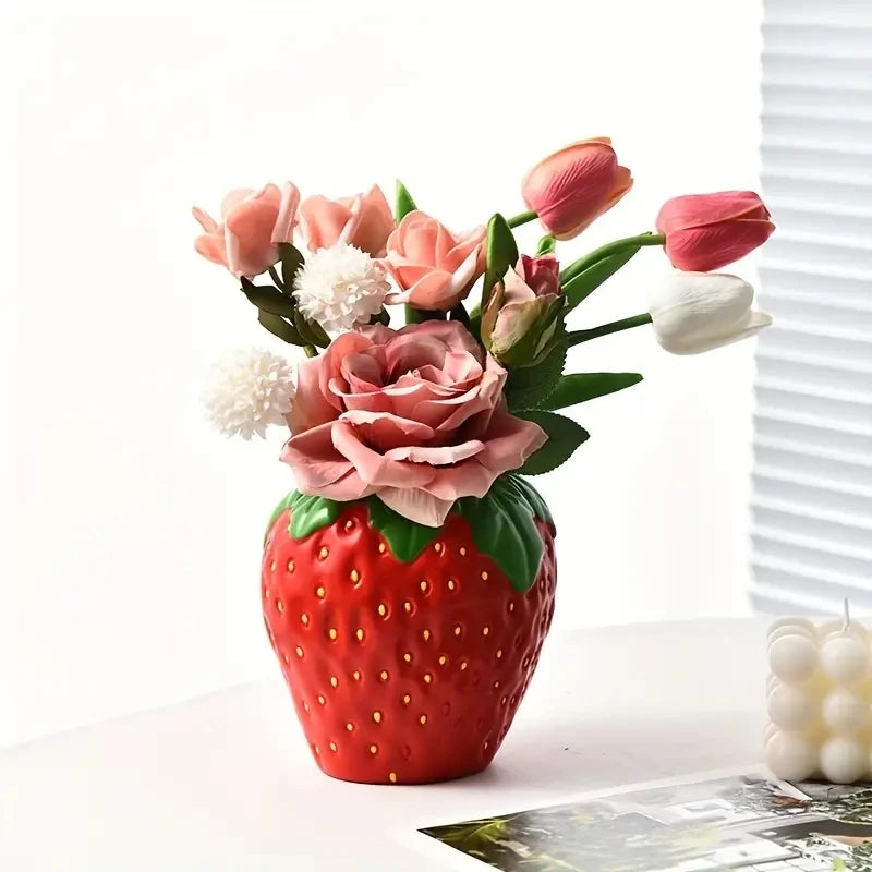 Creative Strawberry-Shaped Vase