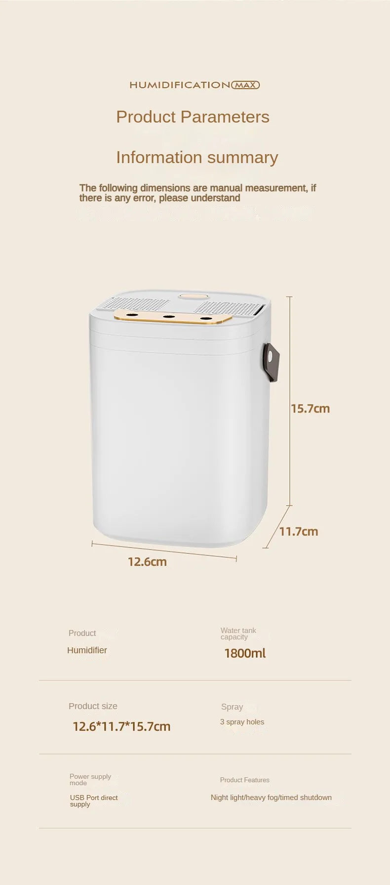 Night Light Humidifier