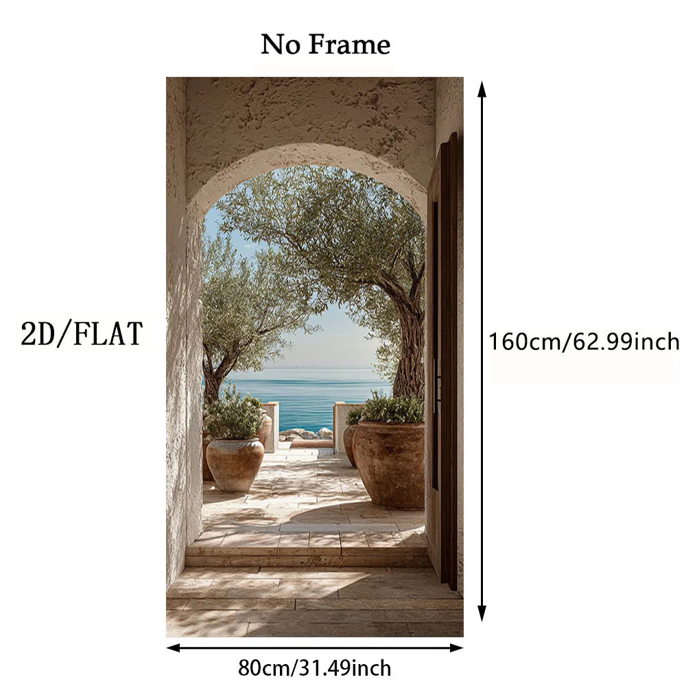 Flat Large Frameless Modern Home Wall
