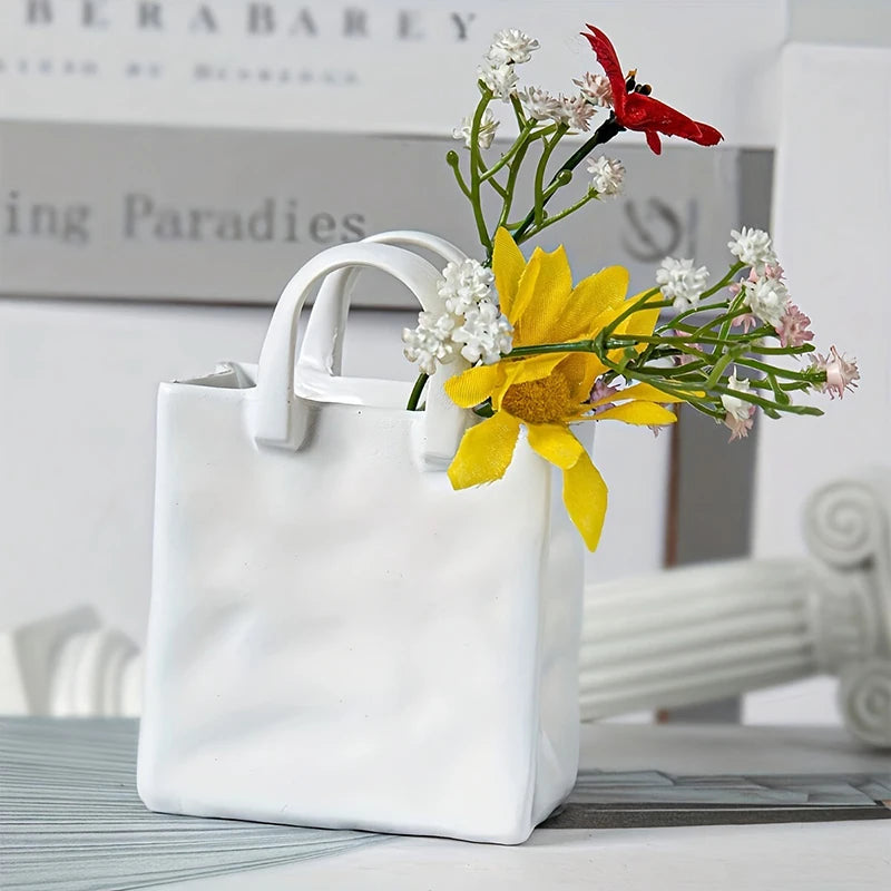 Handbag Shape Vase Flower