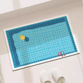 Swimming Pool Print Floor Mat