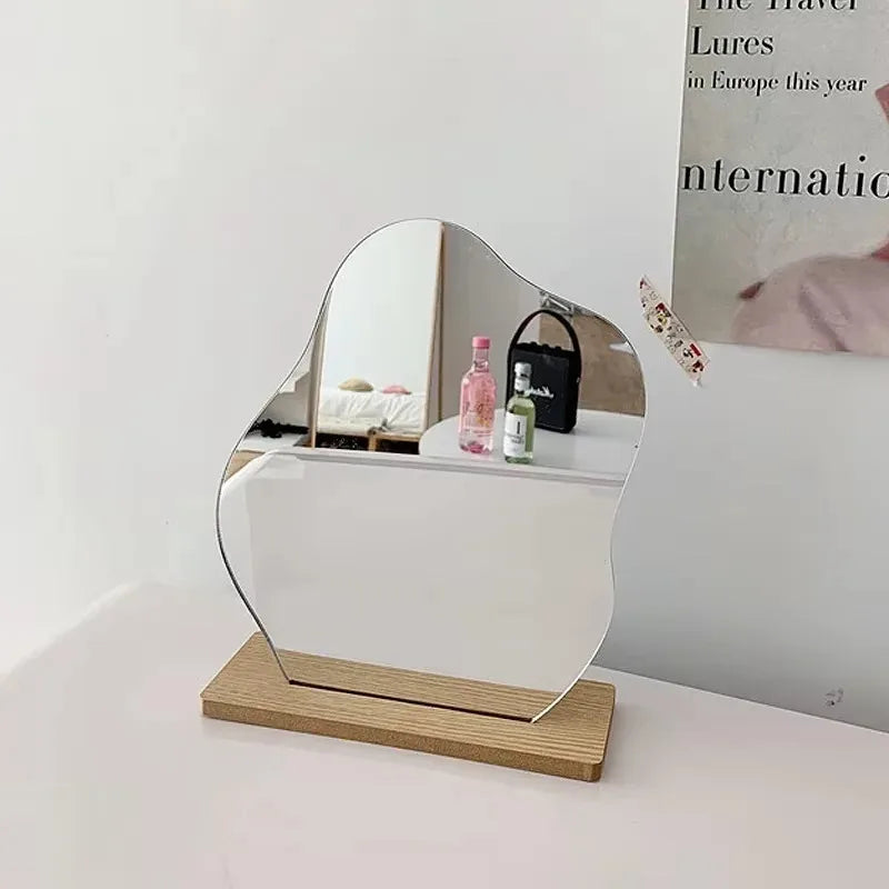 Mirror, Acrylic Wooden Base