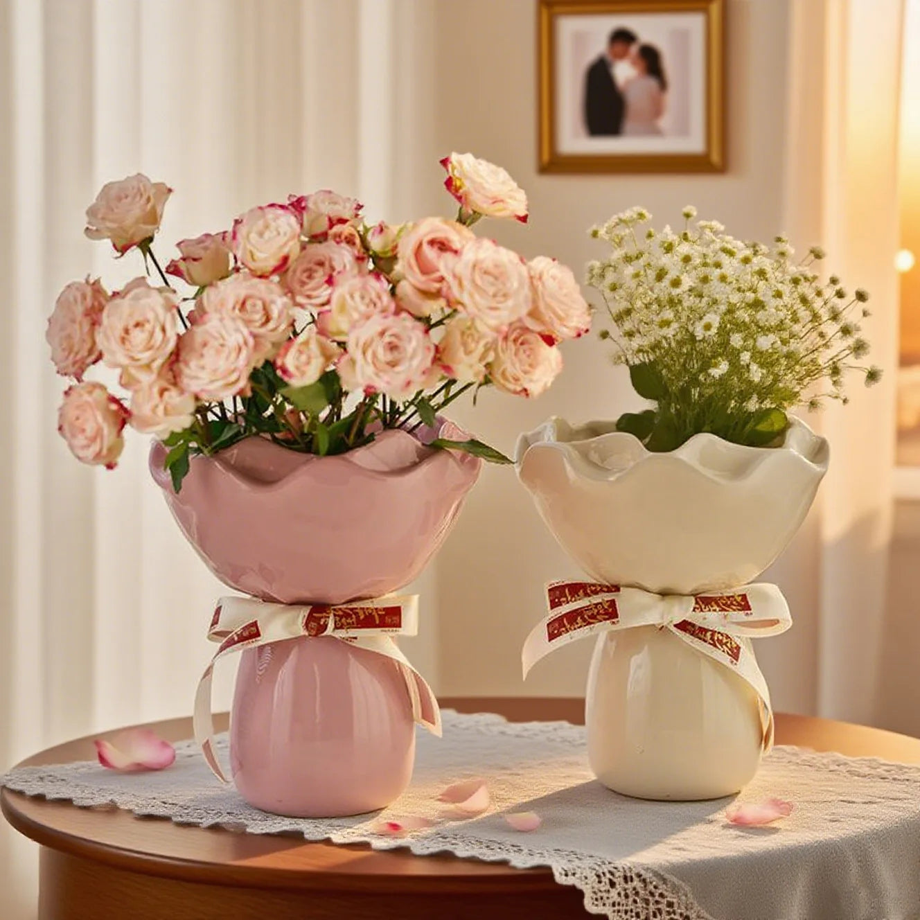 Vintage Vase Rose Flower