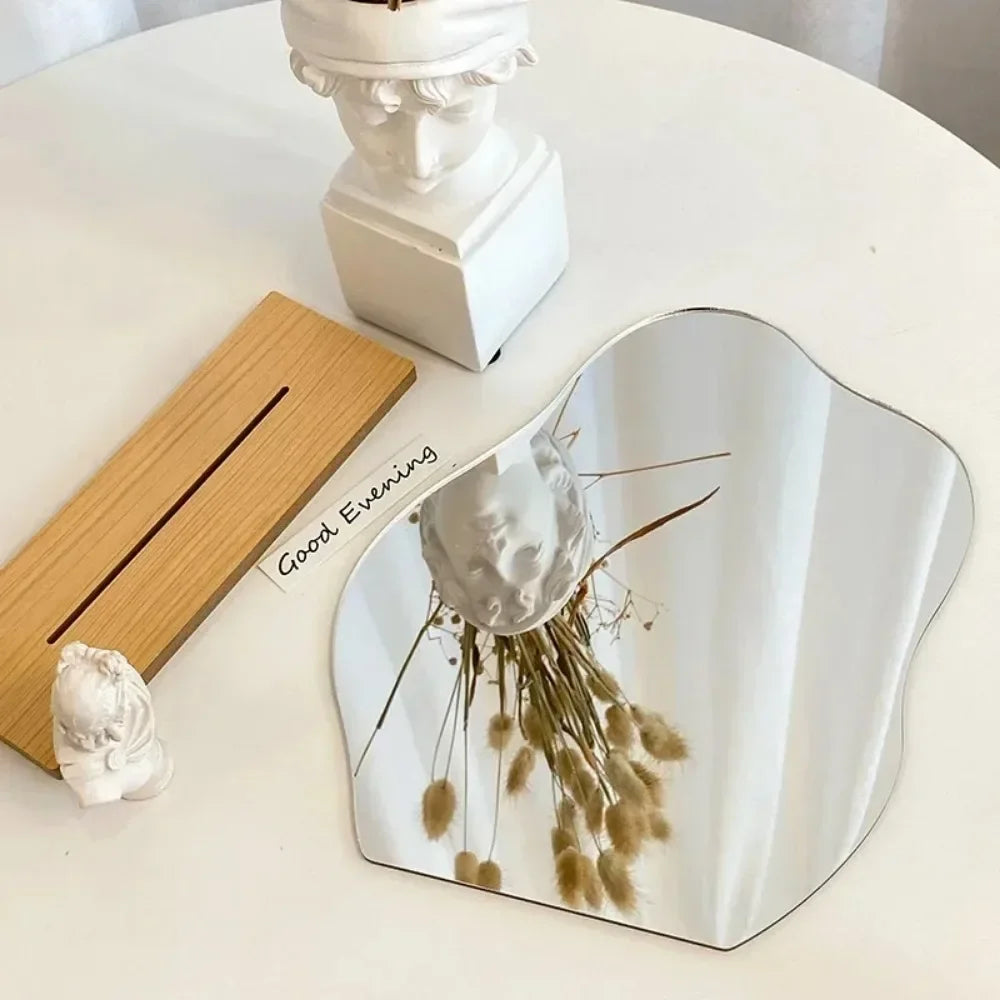 Mirror, Acrylic Wooden Base