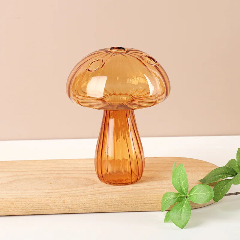 Mushroom Glass Flower Vase