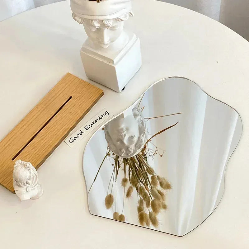 Mirror, Acrylic Wooden Base