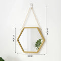 Hexagon Shape Decorative Mirror Wall