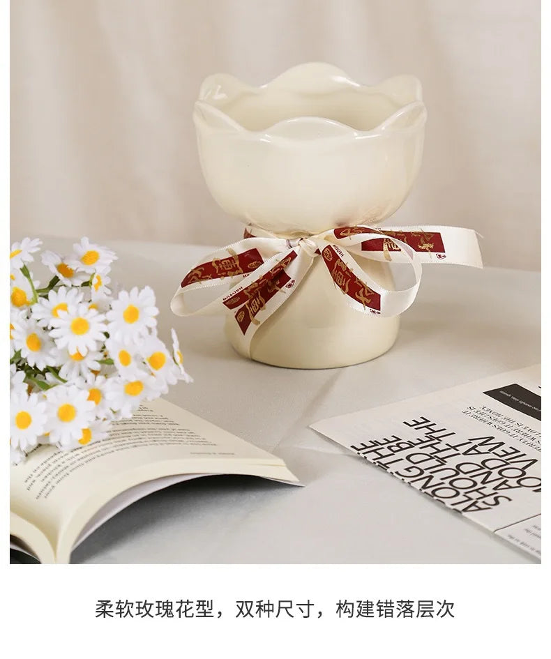 Vintage Vase Rose Flower