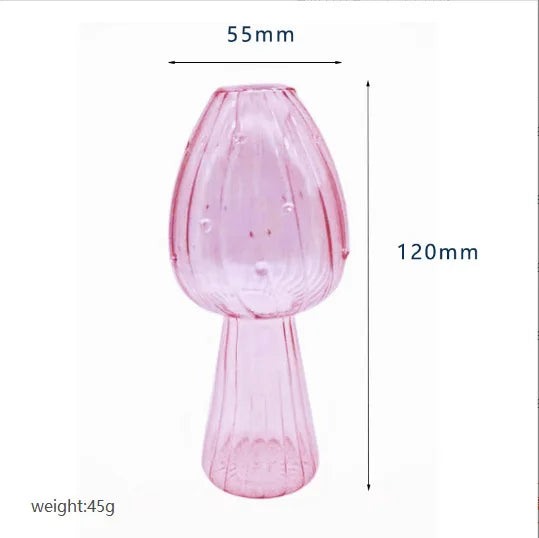 Mushroom Glass Flower Vase