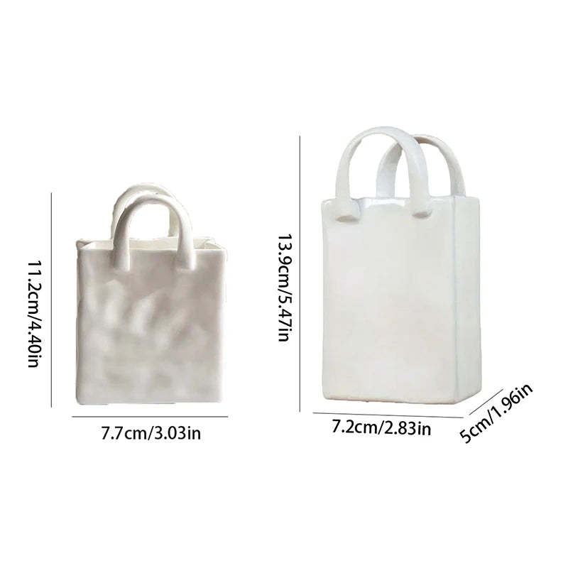 Handbag Shape Vase Flower