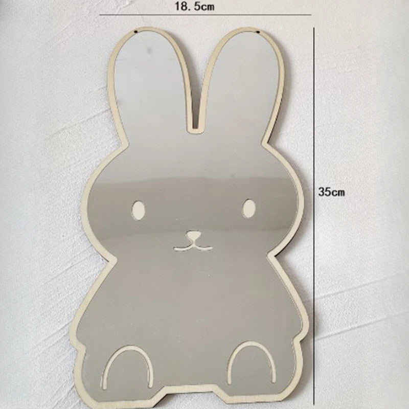 Bear Rabbit Shaped Mirror