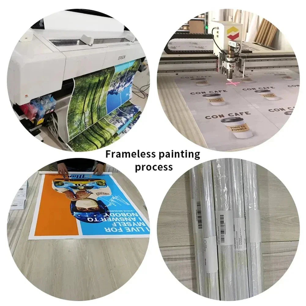 frameless Canvas Painting