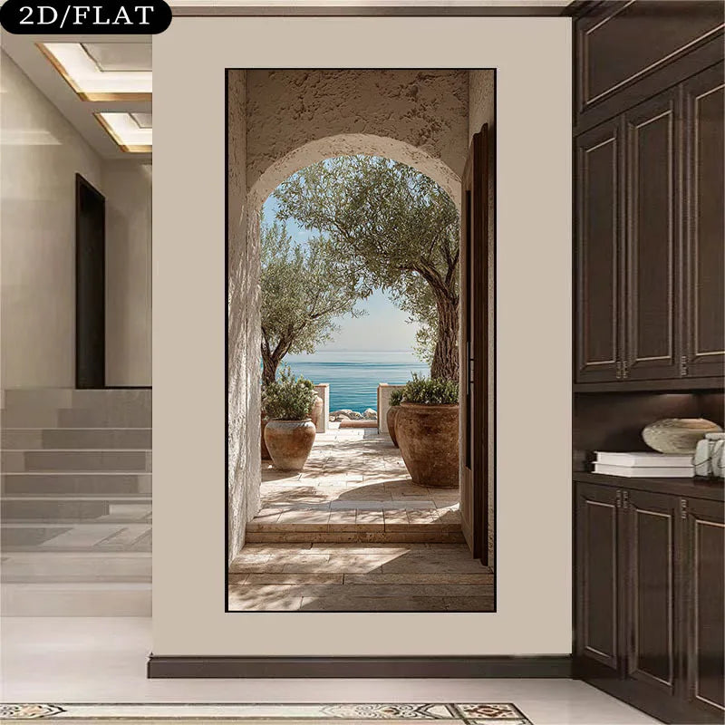 Flat Large Frameless Modern Home Wall