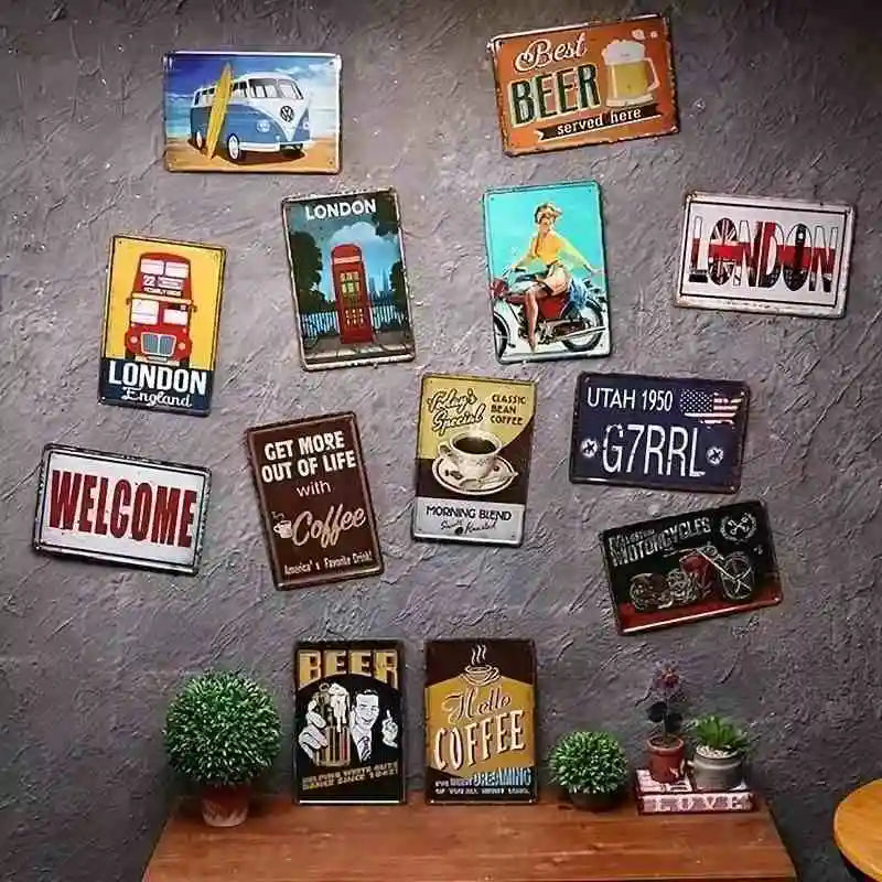 Vintage Metal Wall Art for Women