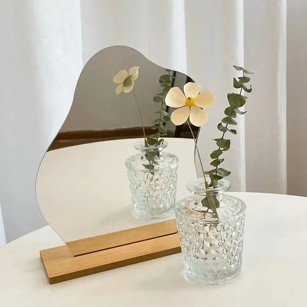 Mirror, Acrylic Wooden Base