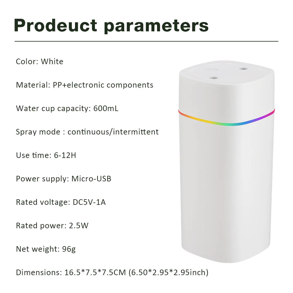 Air Humidifier Double Spray