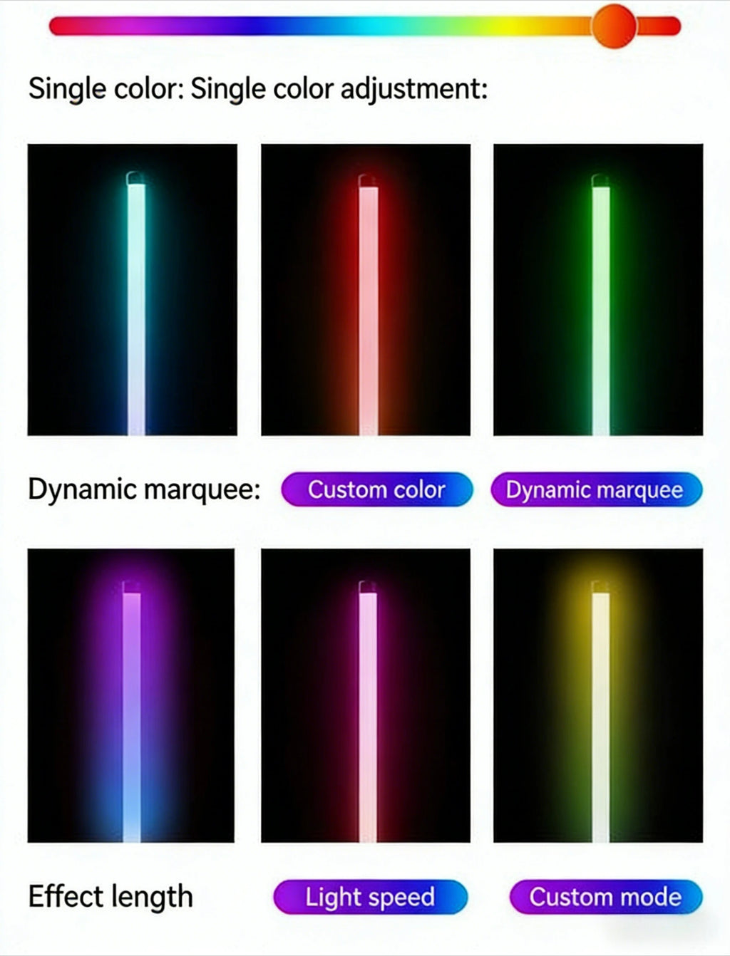 LED RGB Floor Lamp Bar