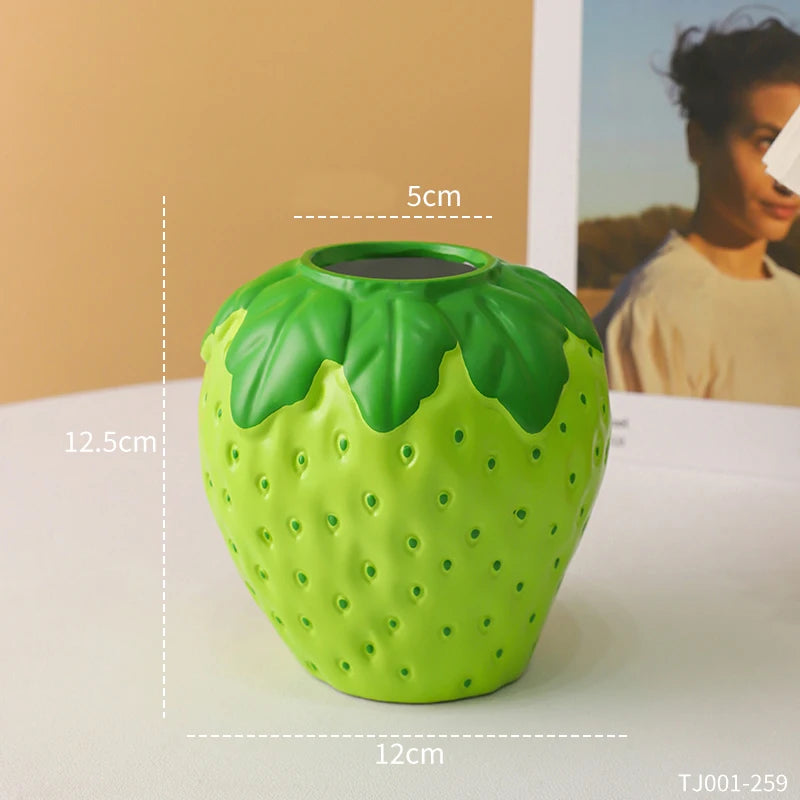 Creative Strawberry-Shaped Vase