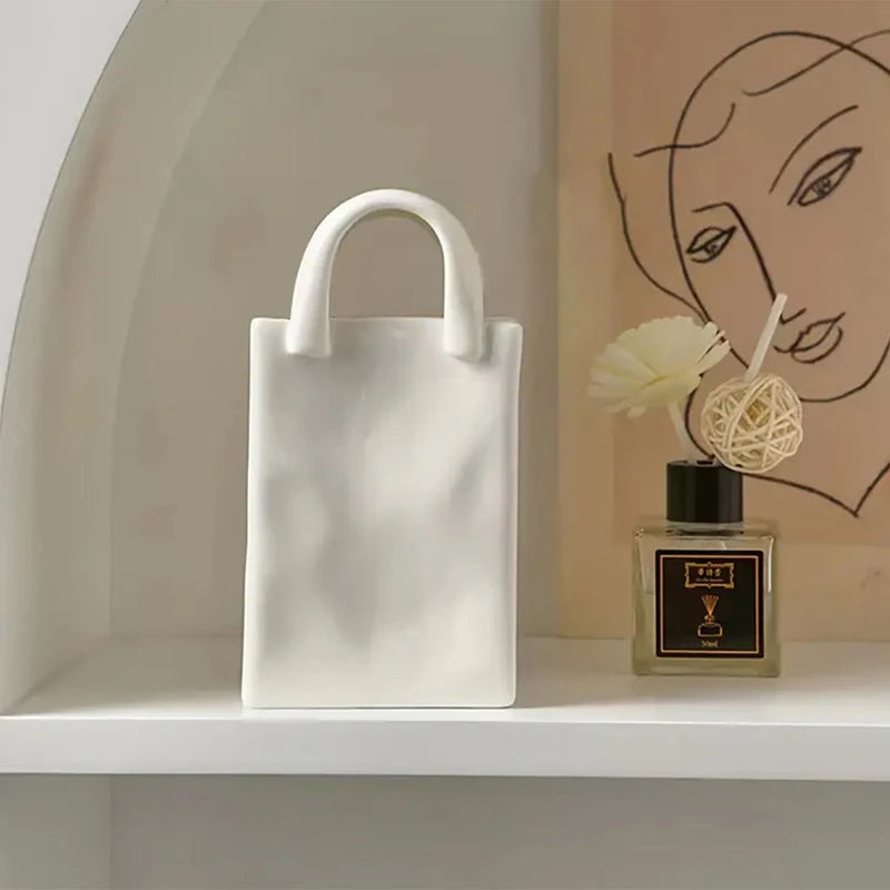Handbag Shape Vase Flower
