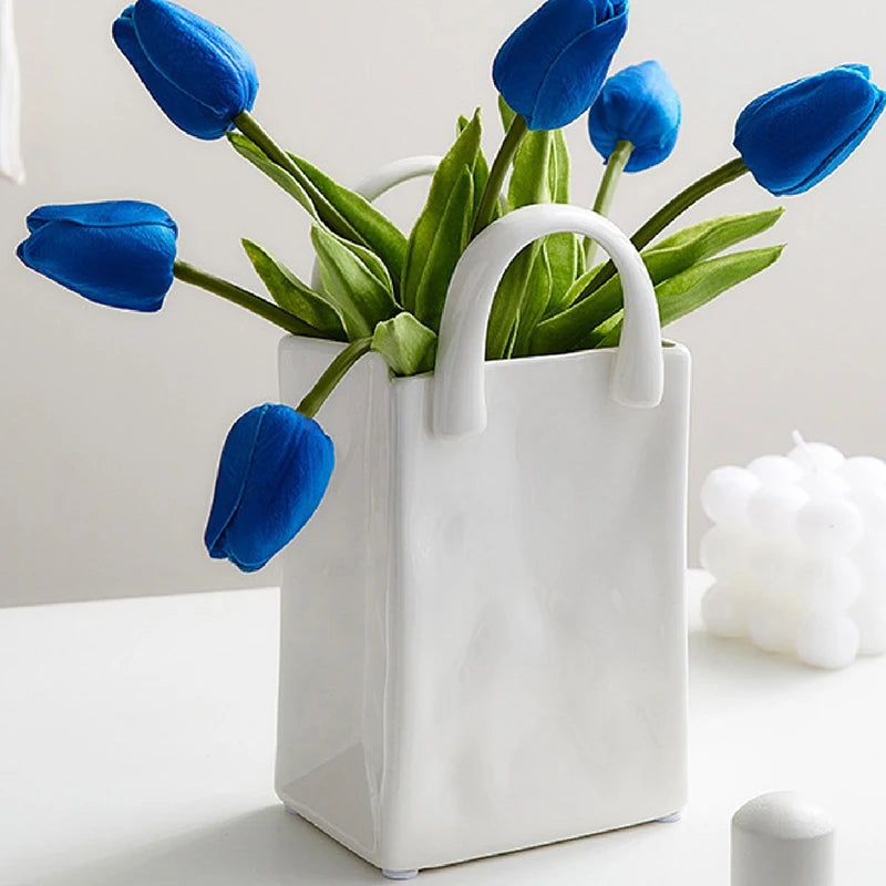 Handbag Shape Vase Flower