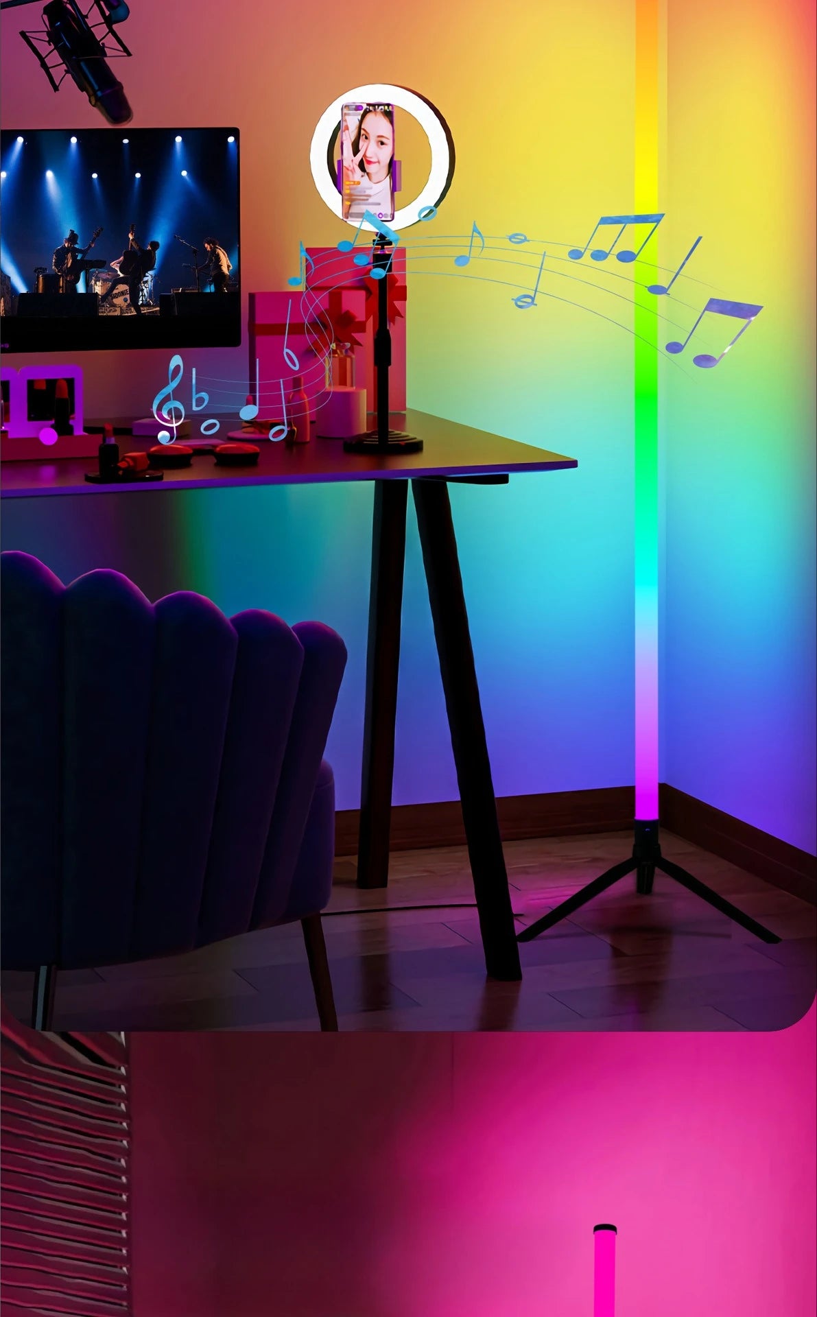 LED RGB Floor Lamp Bar